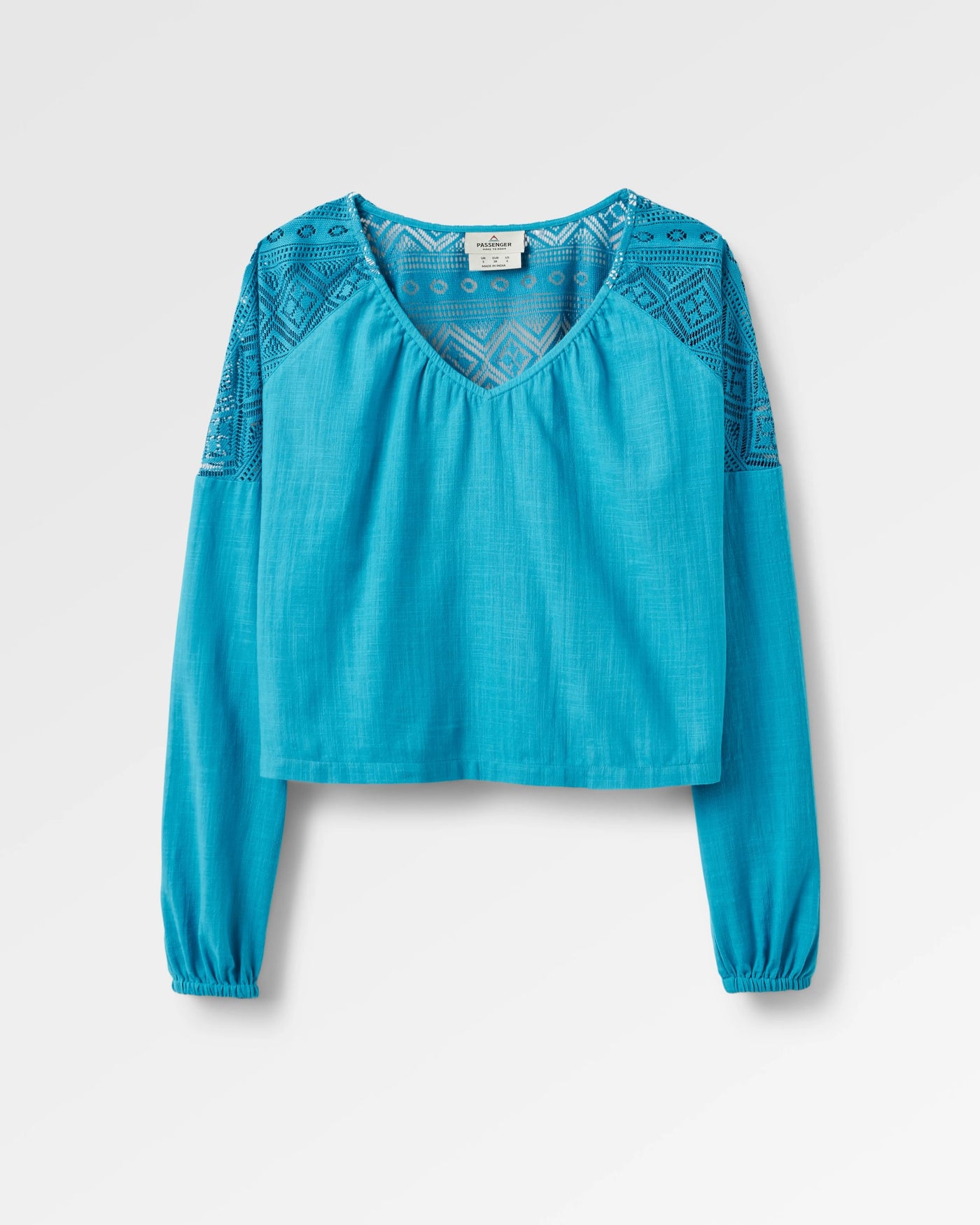 Flurry LS Woven Top - Bluejay
